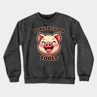 April fool pig Crewneck Sweatshirt